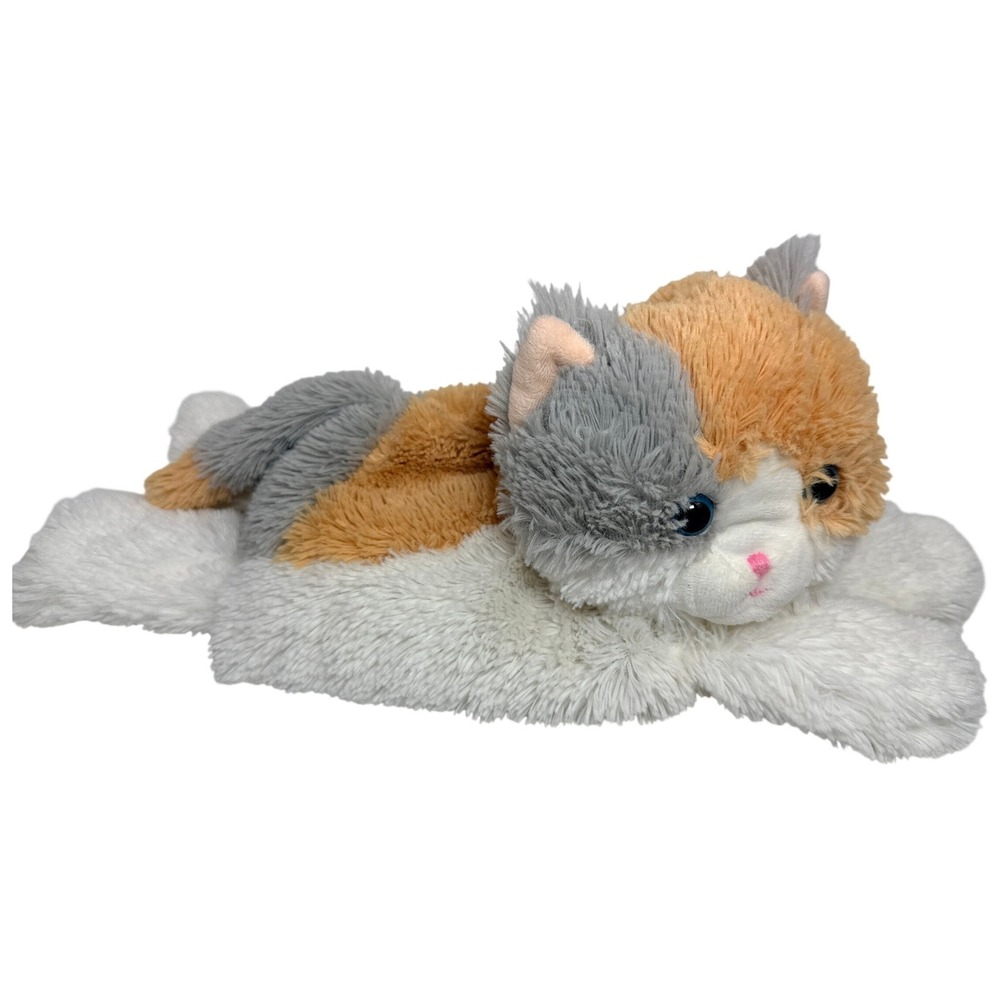 Warmies Microwavable French Lavender Scented Plush Calico Cat Weighted 12in -BH